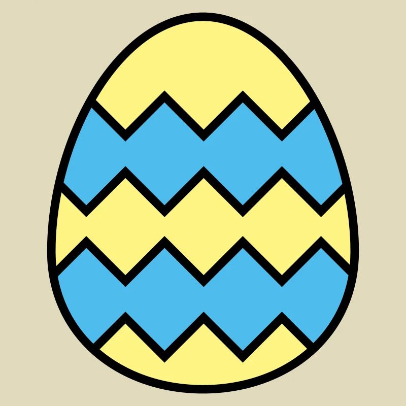 Easter egg jagged