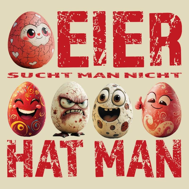 Eier sucht man nicht – Eier hat man – Red Edition