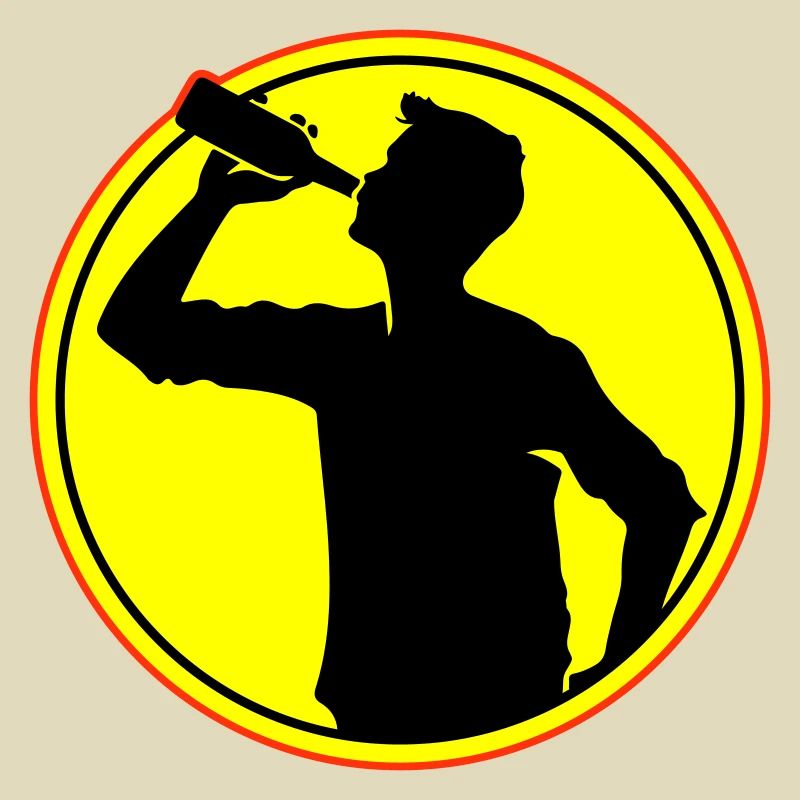 Trinker Bier Silhouette