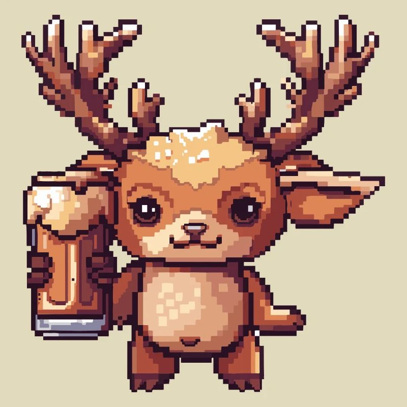 Hirsch Bier Pixel