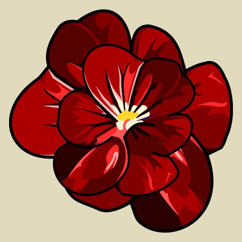 Schöne rote Blüte