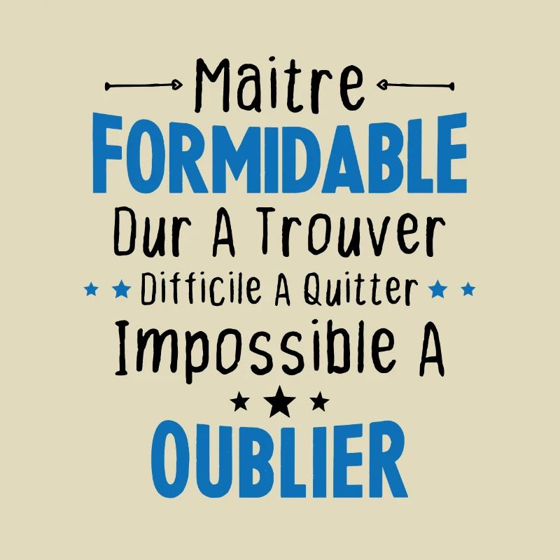 Maître Formidable Idée Cadeau Maître D'école