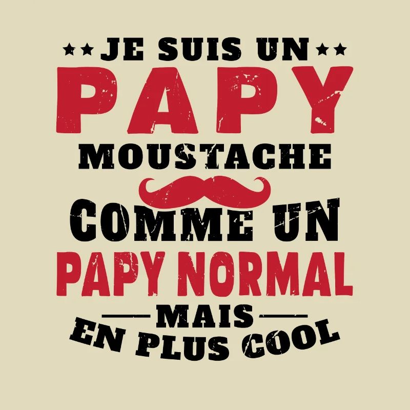 Un papy moustache comme un papy normal