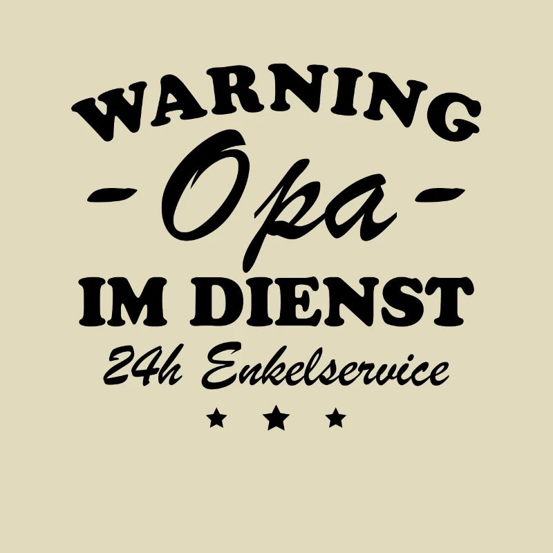 Opa im Dienst Geschenkidee