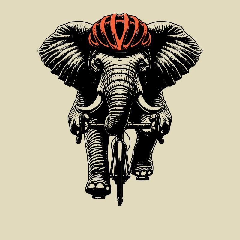 Cyclisme Éléphant