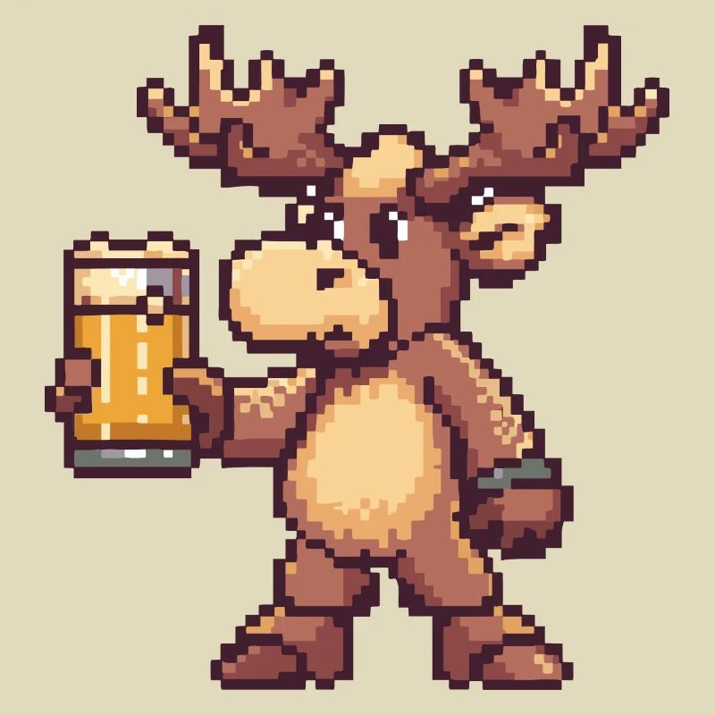Elch Bier Pixel