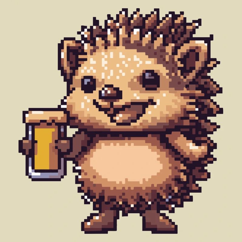 Igel Bier Pixel