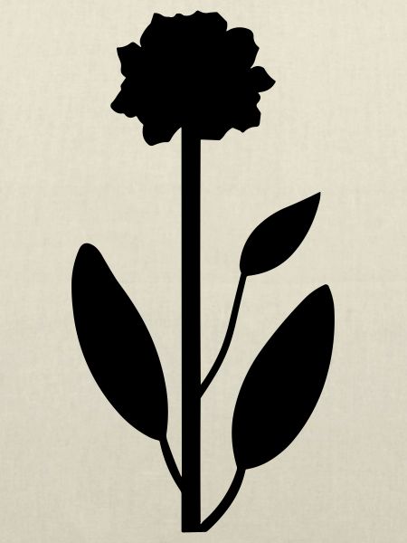 Blume mit Stiel