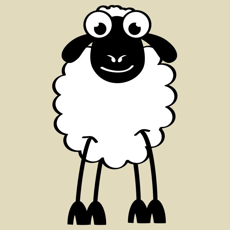 Schafe, weiße oder schwarze Schafe. Träumen oder schlafen