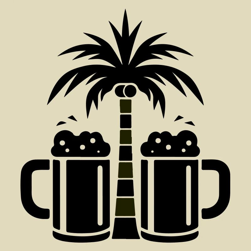 Beer Palm Trees Beach