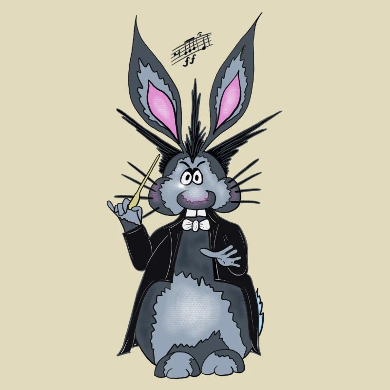 Herbert der Hase als Dirigent