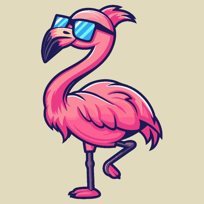 Flamingo Cool Comic
