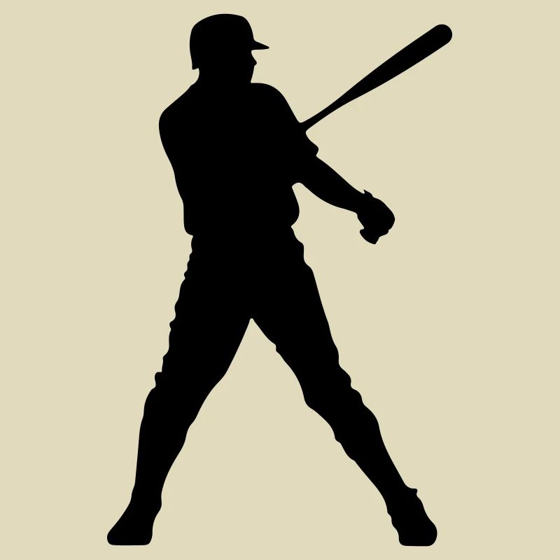 Baseball Mann Silhouette