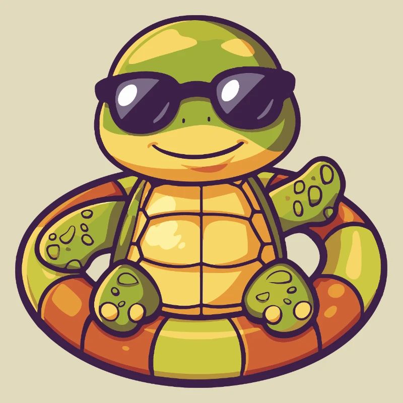 Turtle Comic Cool