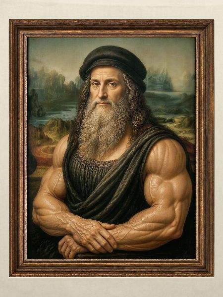 Muskulöser Da Vinci