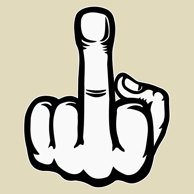 Mittelfinger Hand Symbol