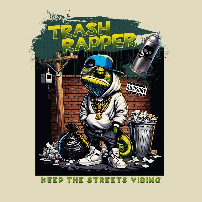 TRASH RAPPER Eidechse