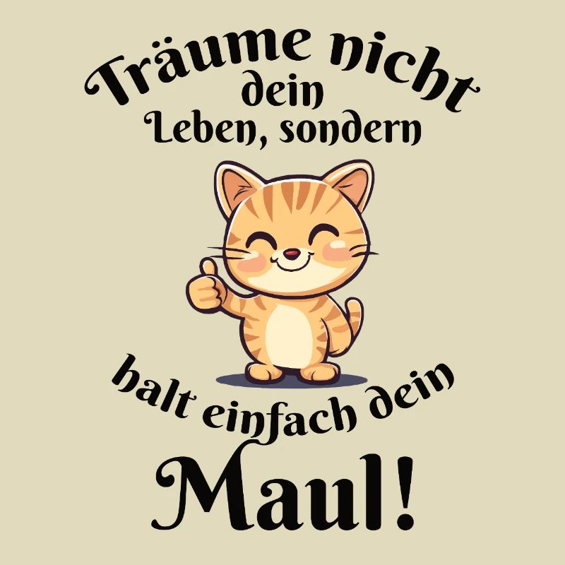Halt einfach dein Maul Katze