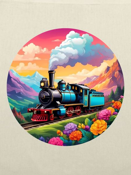 Nostalgische qualmende Dampflokomotive
