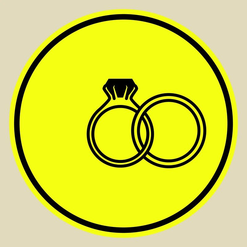 Wedding rings symbol
