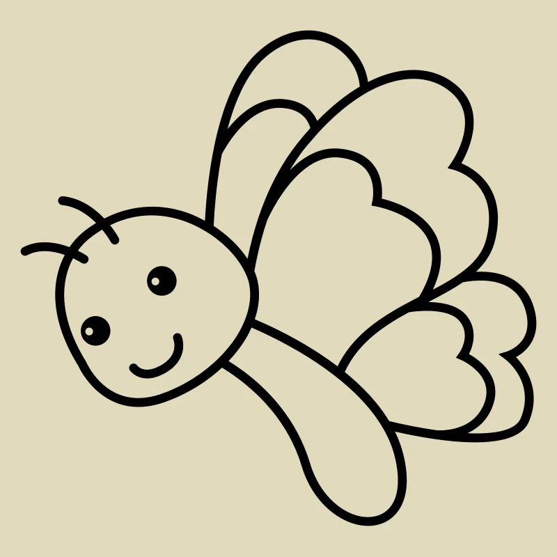 Schmetterling Comic Tier