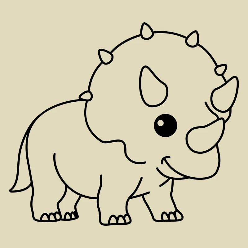Dinosaur triceratops comic