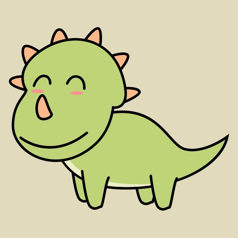 Dinosaur triceratops comic
