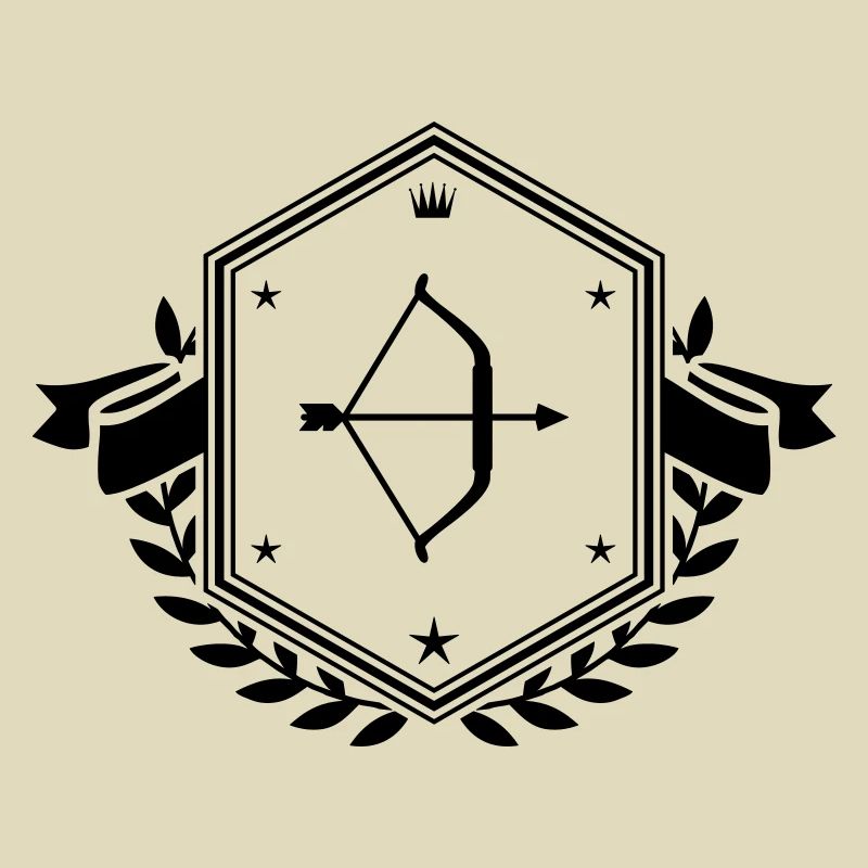 Pfeil und Bogen Wappen