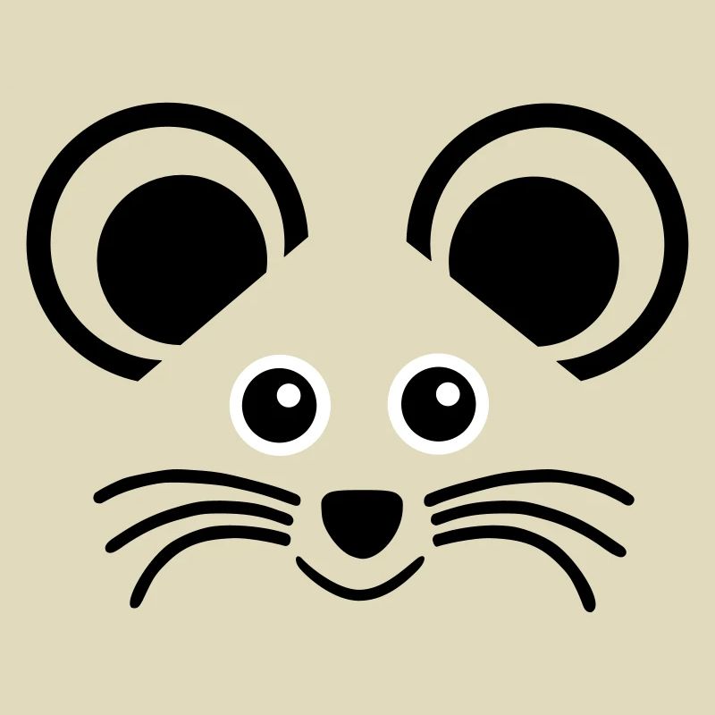★ Couleurs de conception modifiables ★ Visage d'une souris