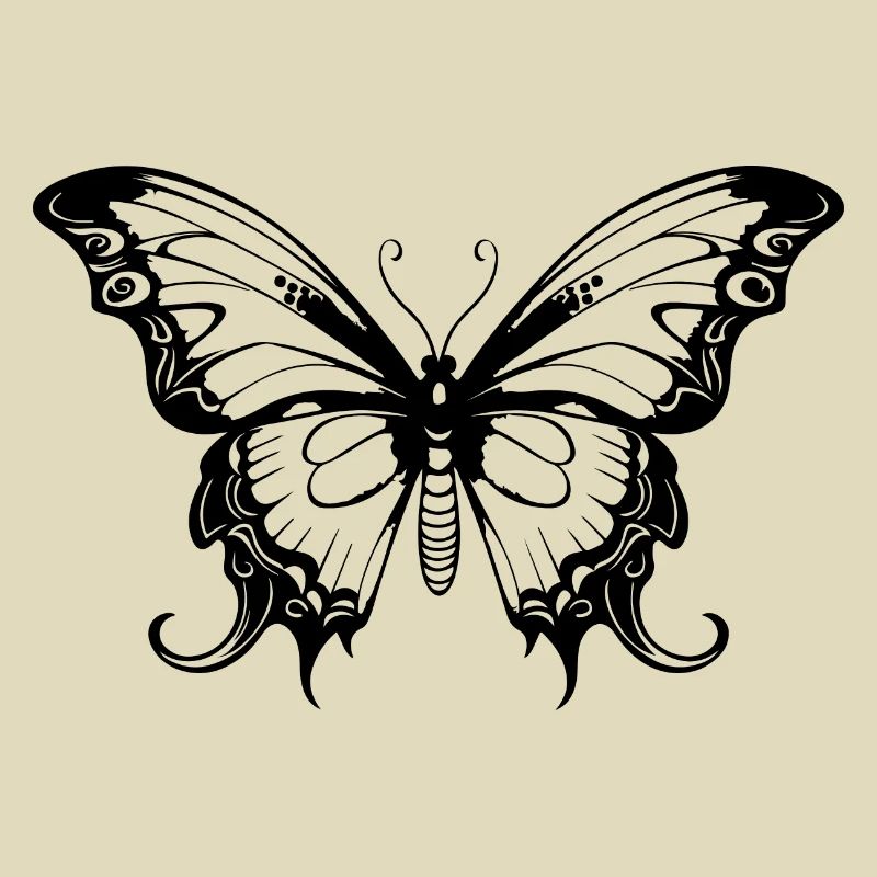 Silhouette de papillon Boho