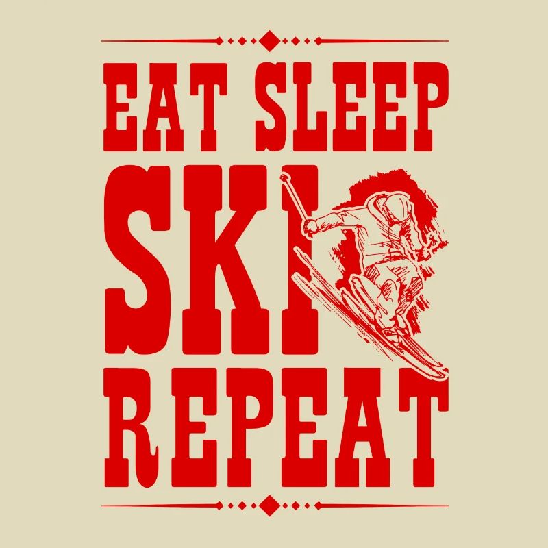 Manger dormir Ski Répéter