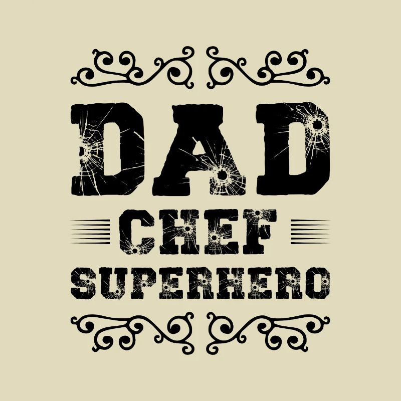 Dad Chef Superheld Papa