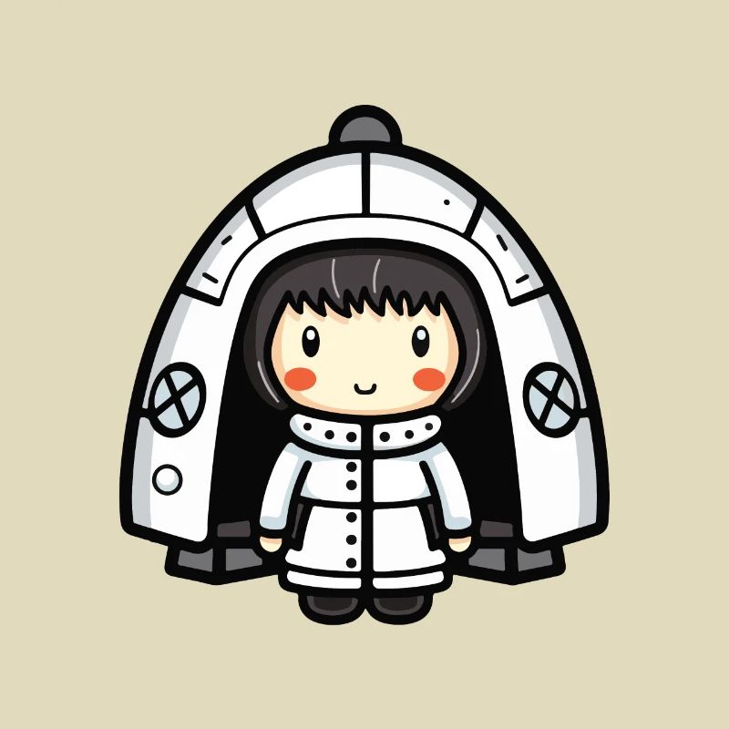 Iglu Eskimo Winter Comic