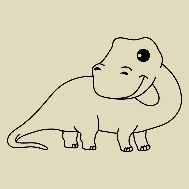 Dinosaurier brontosaurus Comic