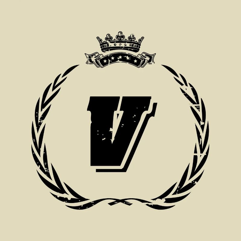V Buchstabe Kranz
