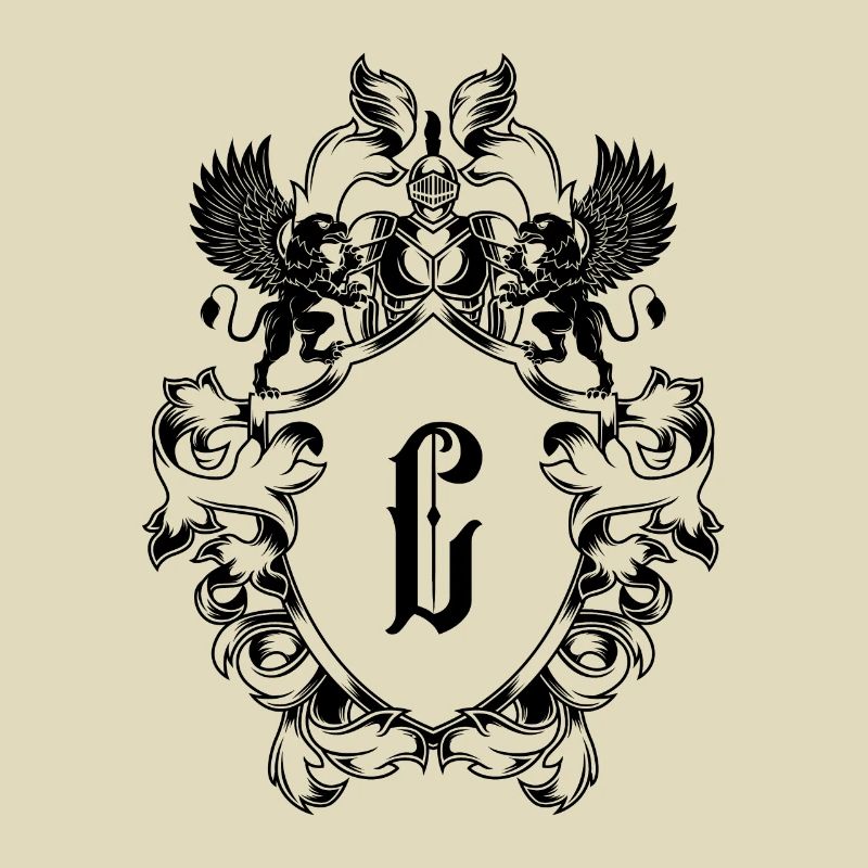 C Buchstabe Wappen