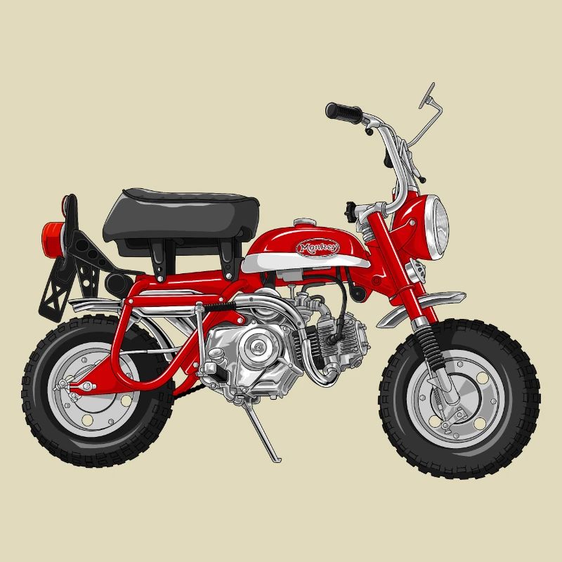 Monkey Z50A DE | candy ruby red