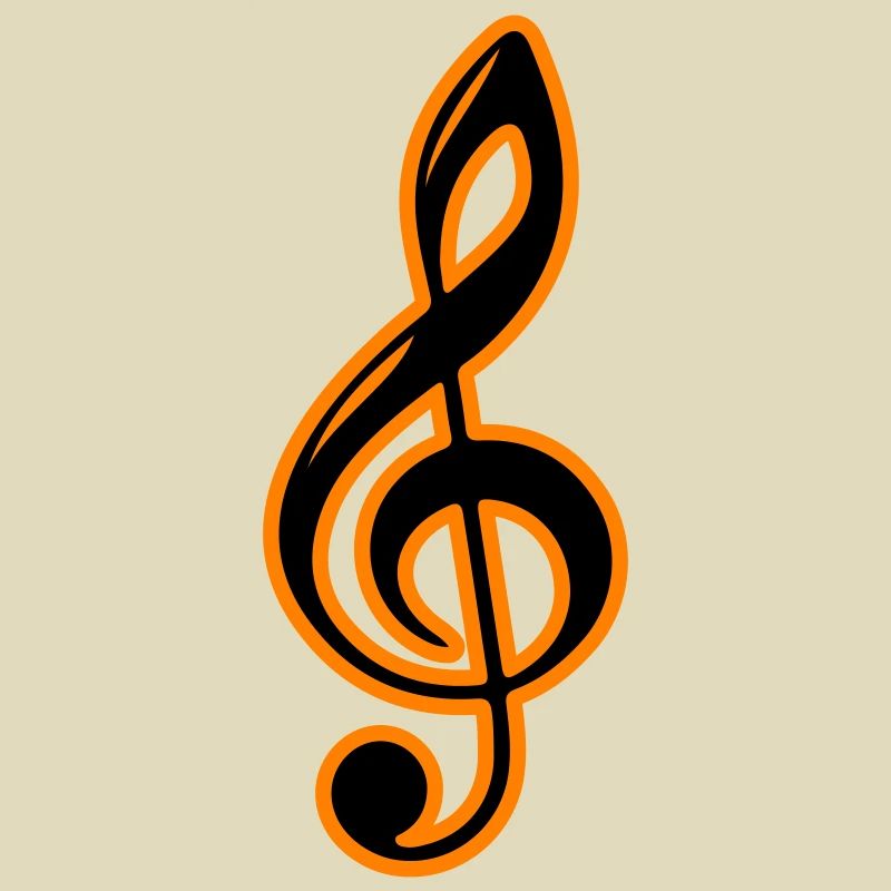 Clé de symbole de notes de musique