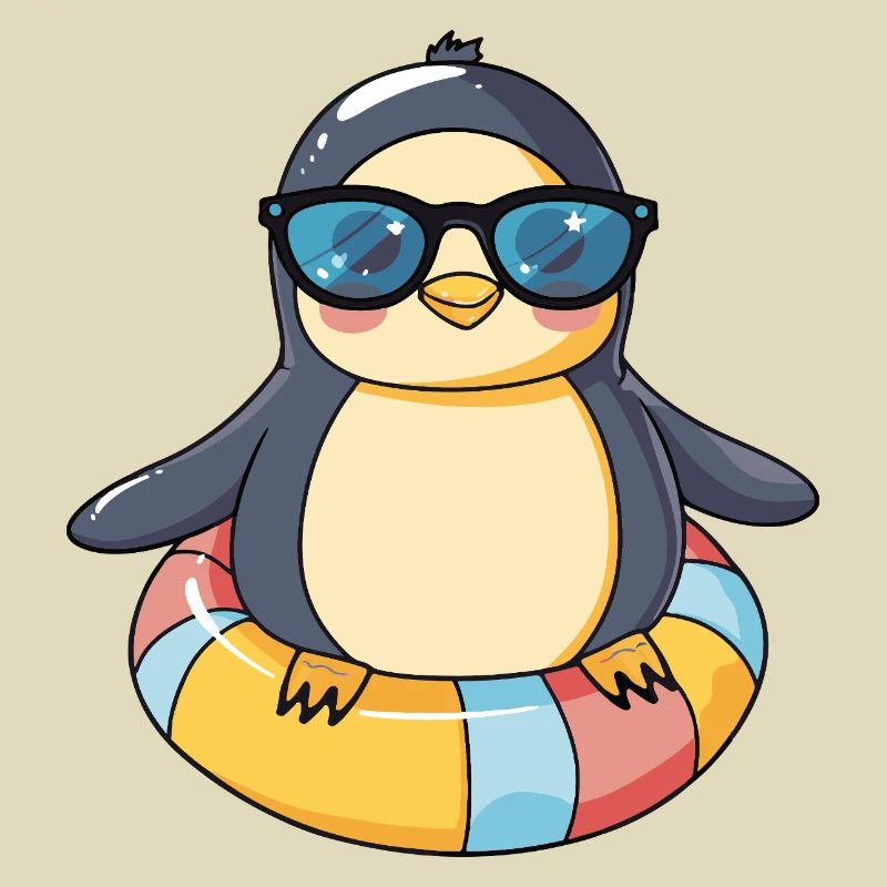 Pinguin Comic Cool