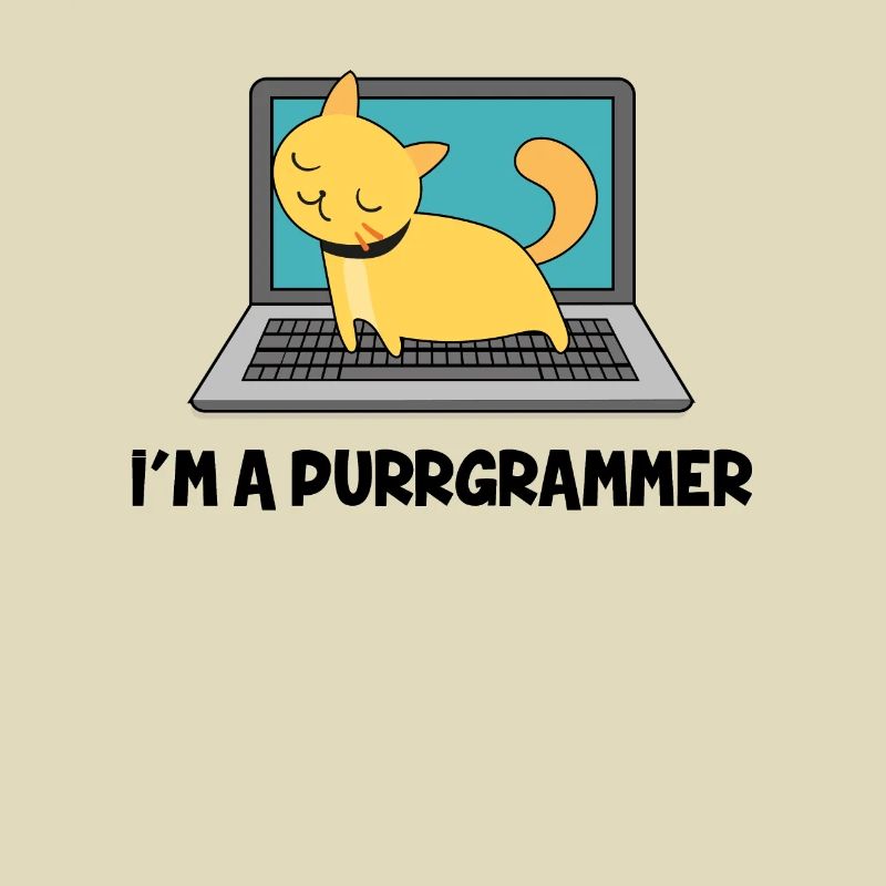 Katze Programmierer Fell Computer Nerd Geschenk