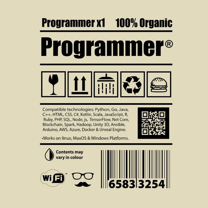 Coder programmer caffeine developer gift