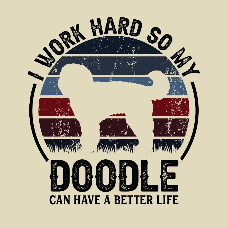 Work Hard - Retro Doodle