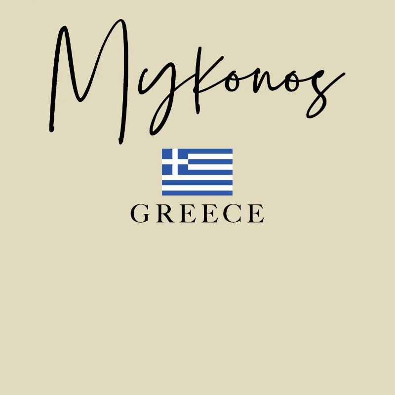 Vacances du drapeau de la Grèce - Île de Mykonos