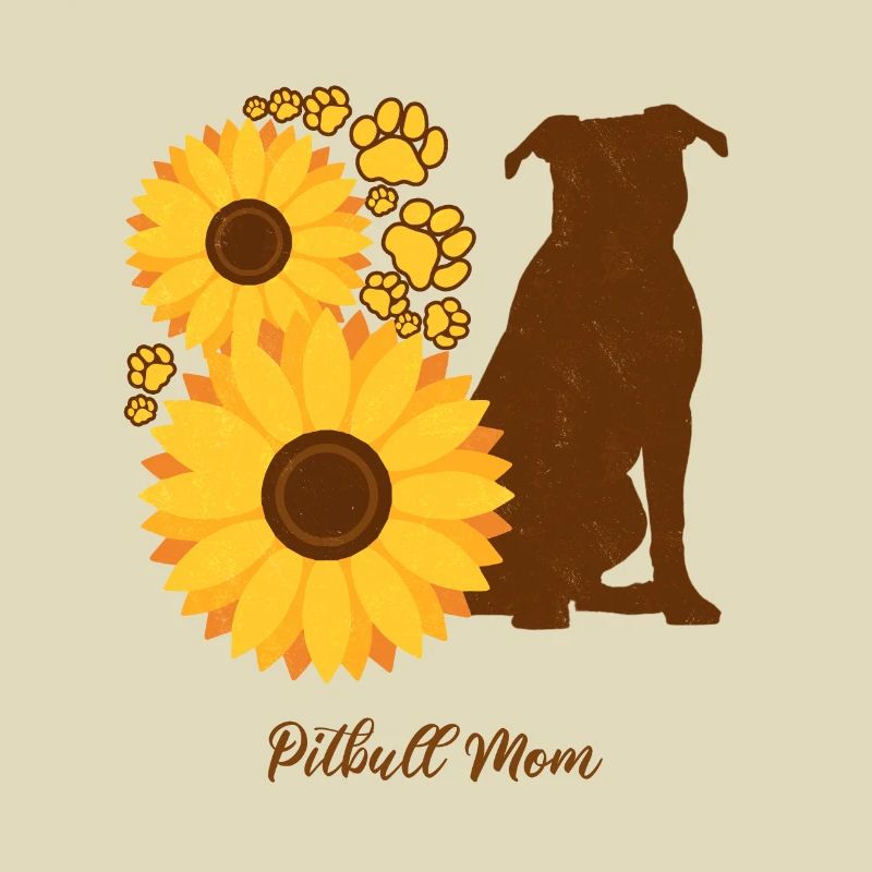 Sonnenblumenmutter - Pitbull