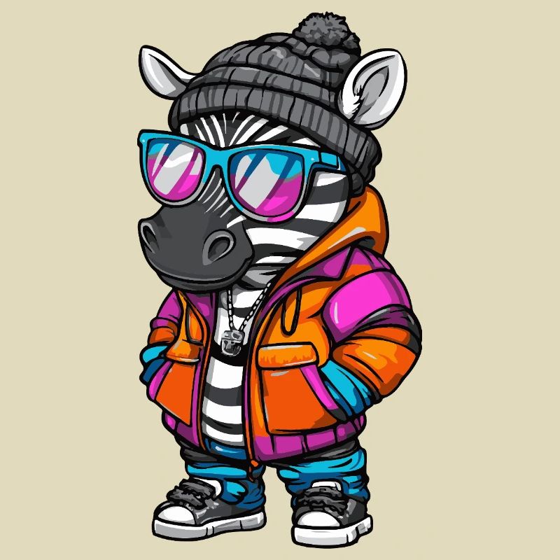 Zebra Cool Comic