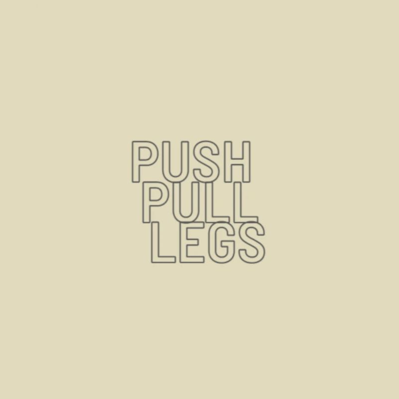Push Pull Legs Trainingssplit