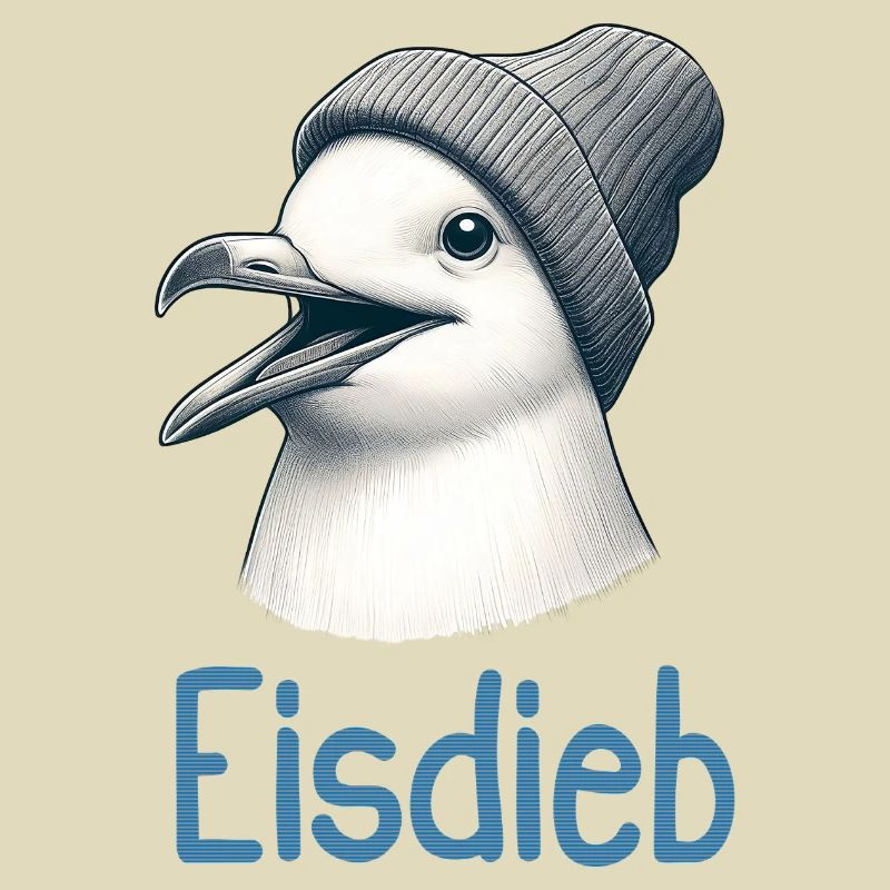 Moin Möwe Vogel Eis Creme Eisdieb Küste Nordsee
