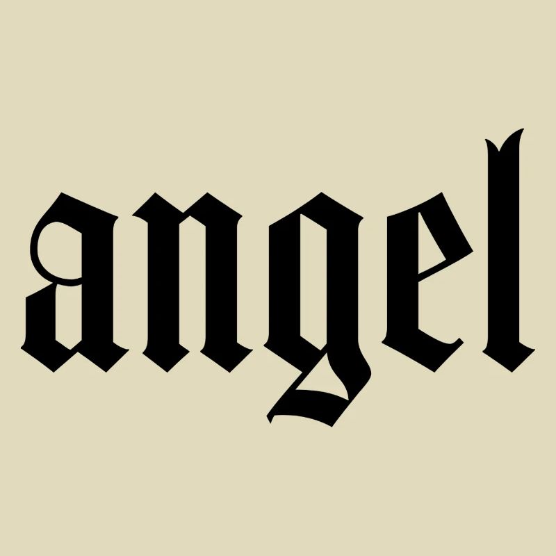 Engel Gothic Schwarz