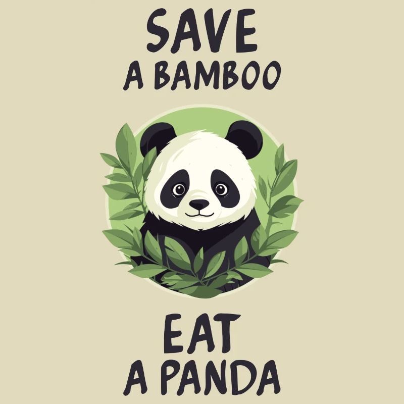 Save a bamboo, eat a panda.