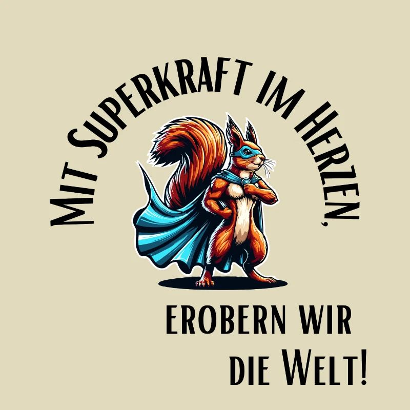 Eichhörnchen Superkraft im Herzen